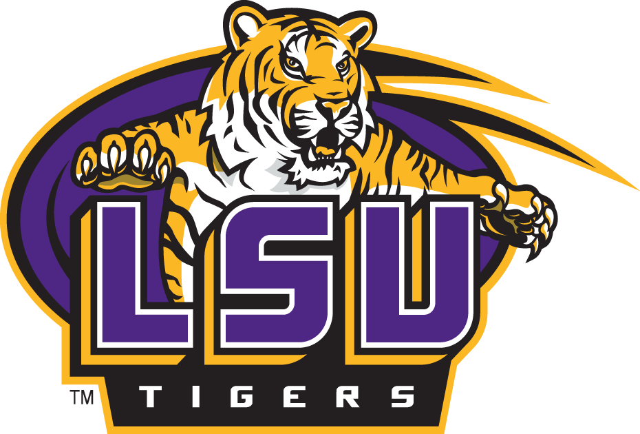 LSU Tigers 2002-2006 Primary Logo iron on paper